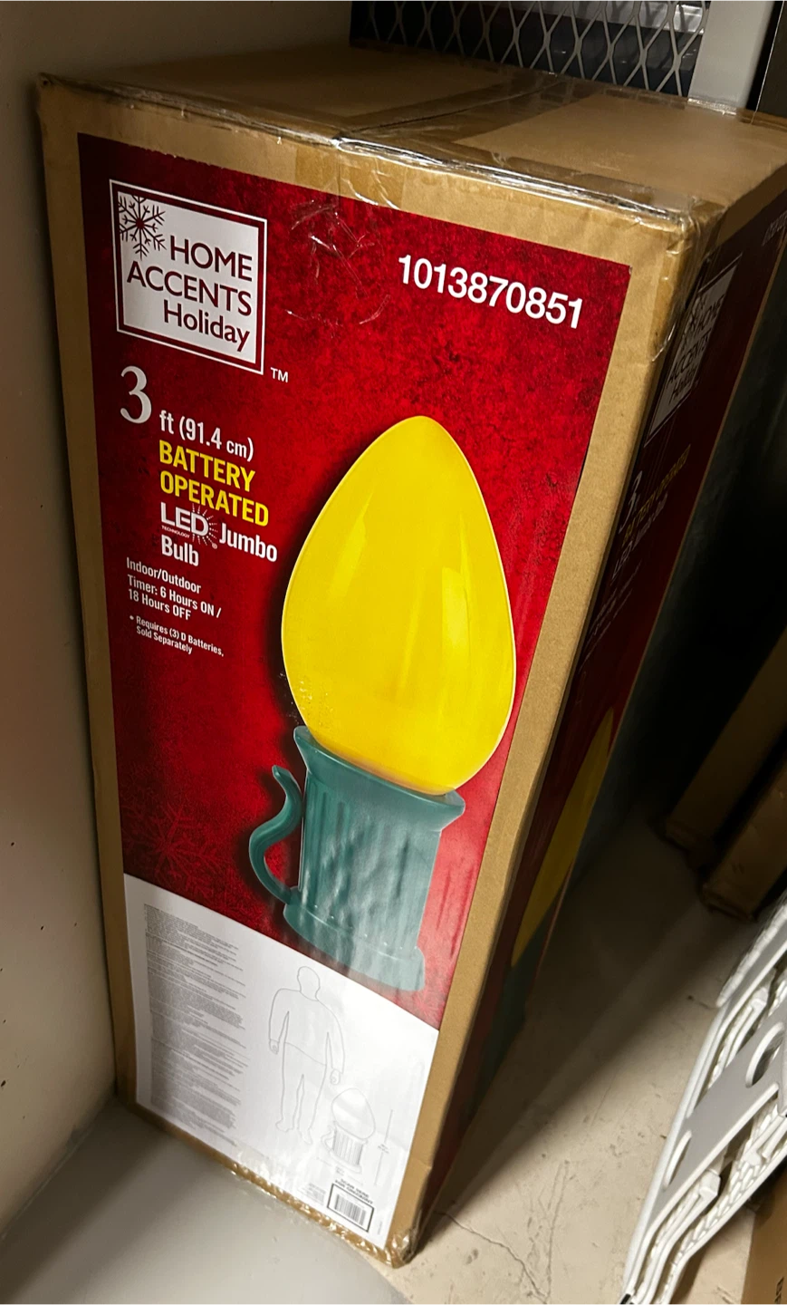 Christmas decorations- 3 ft LED Jumbo Bulb Light - photo 2