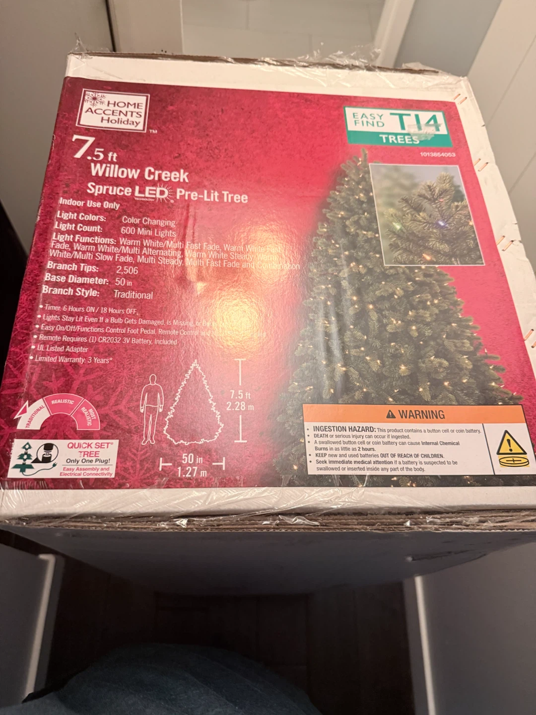 Willow Creek Spruce LED Pre-Lit Tree 7.5 ft