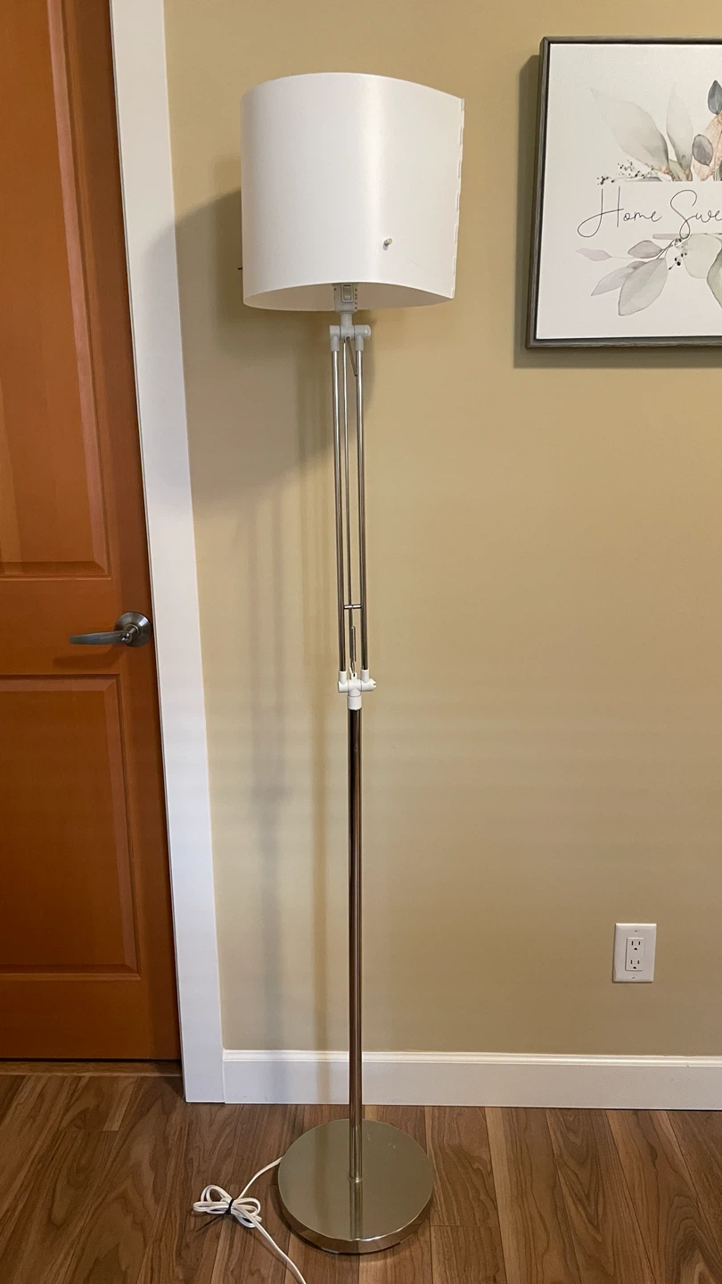 White Arc Floor Lamp