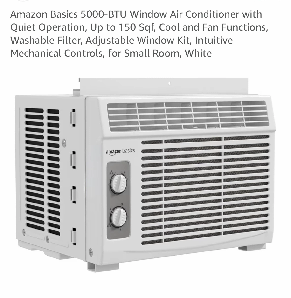 Amazon Basics 5000-BTU Window Air Conditioner