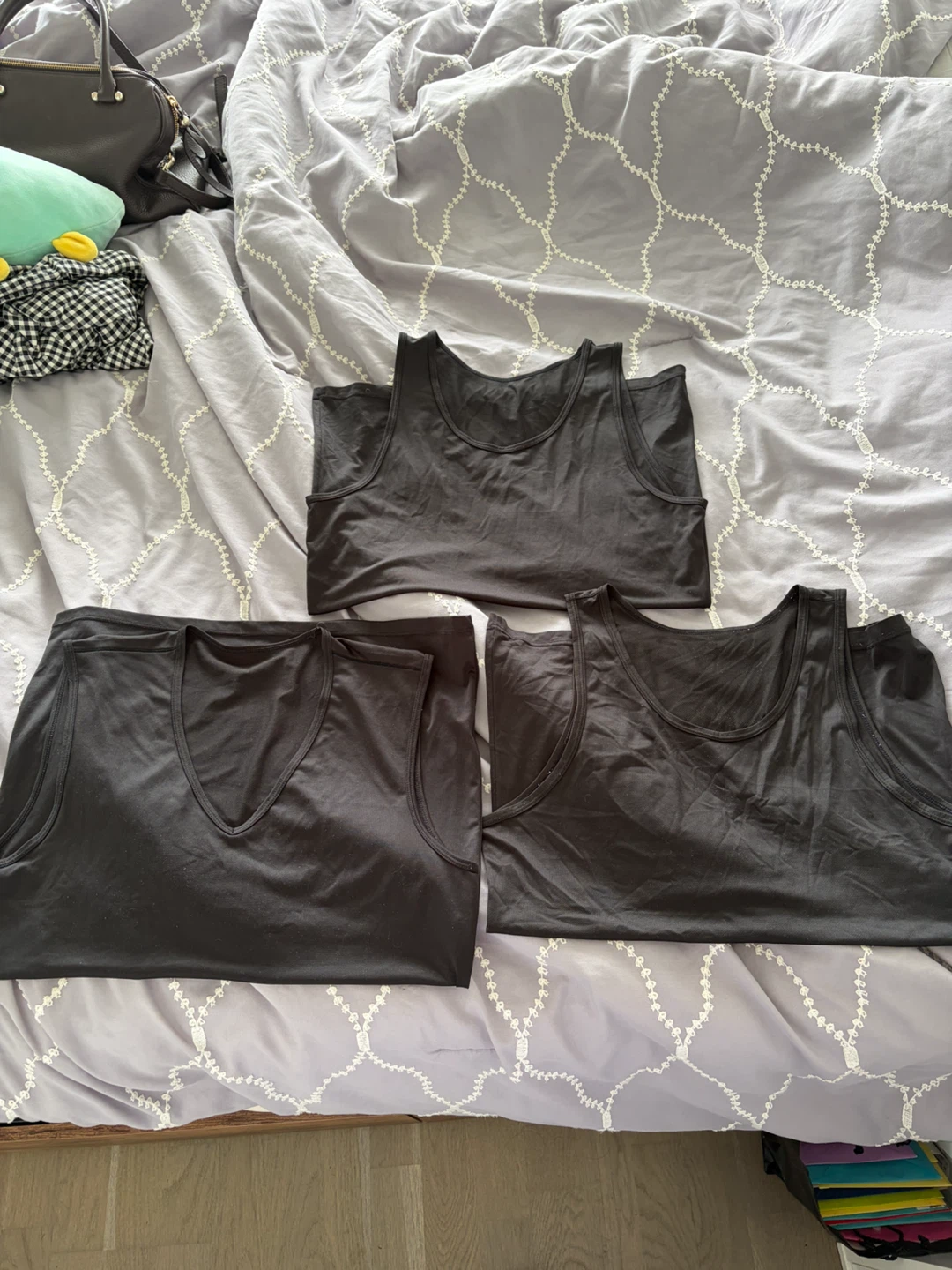 Bundle of 3 Black Workout Tank Tops