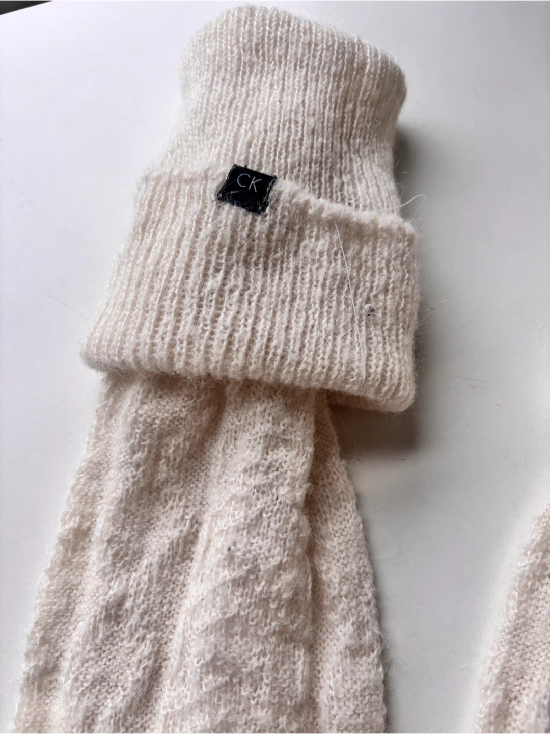 Calvin Klein Women's Over-the-Knee Socks Cream - photo 2