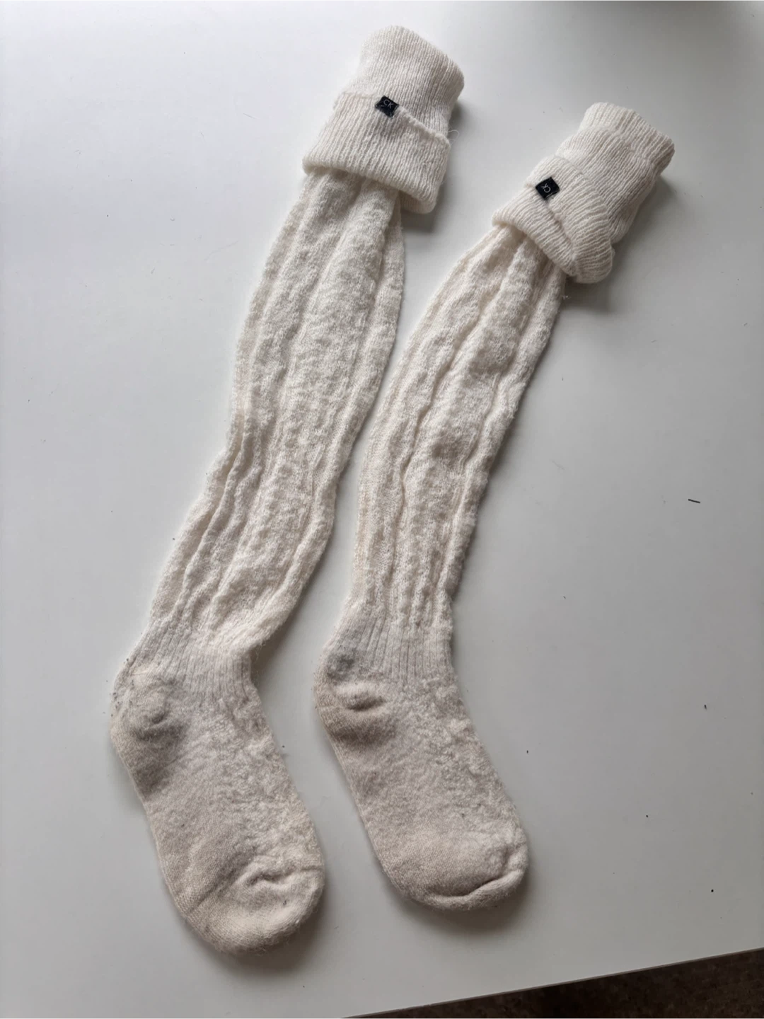 Calvin Klein Women's Over-the-Knee Socks Cream - photo 3