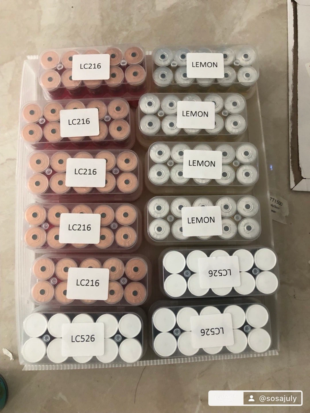 Assorted Vials LC216, LC526, BA3, AAW3, TSM, TR - photo 2
