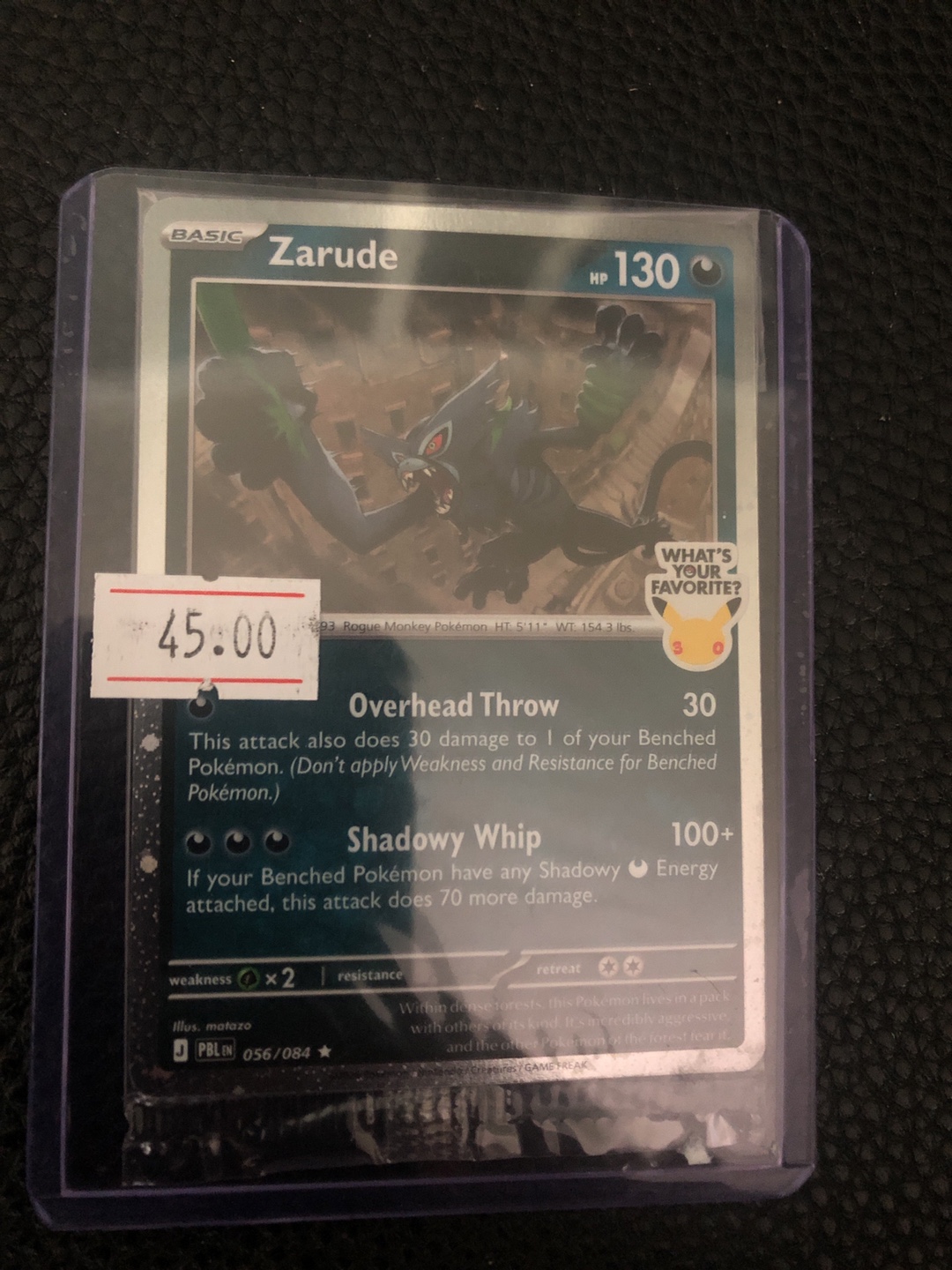Pokémon Zarude Promo “whats you favorite stamp”