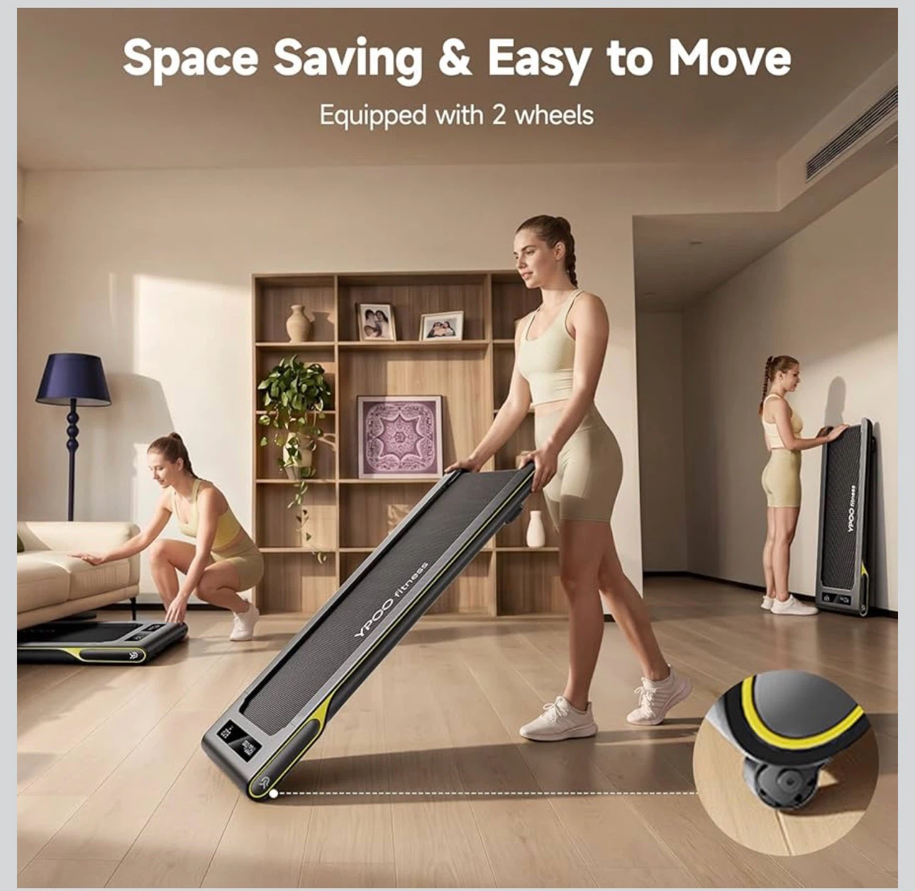 YPOO Walking Pad Treadmill with Incline - photo 5