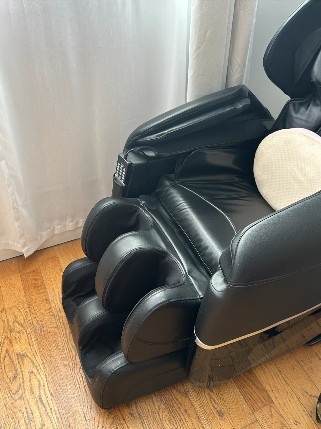 Black Leather Massage Chair - photo 4