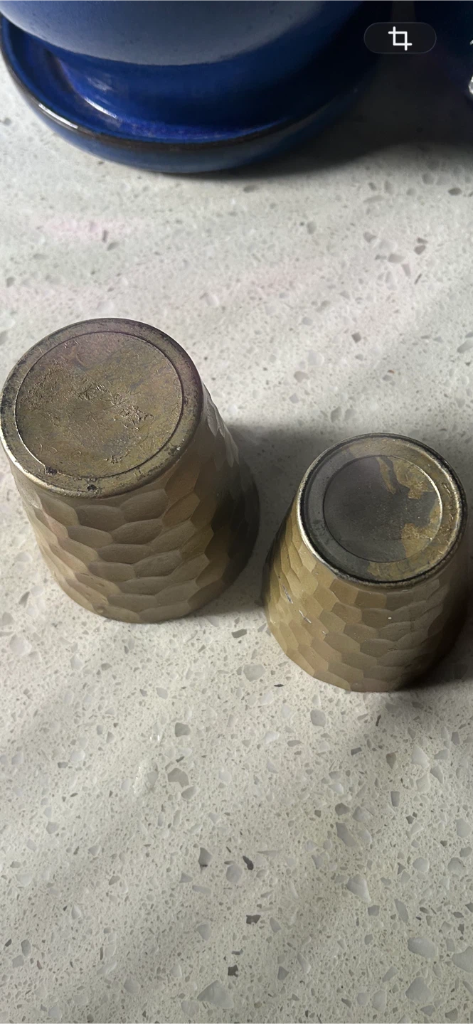 Set of 2 Hammered  Candle Holder/ Plant Pots - photo 5
