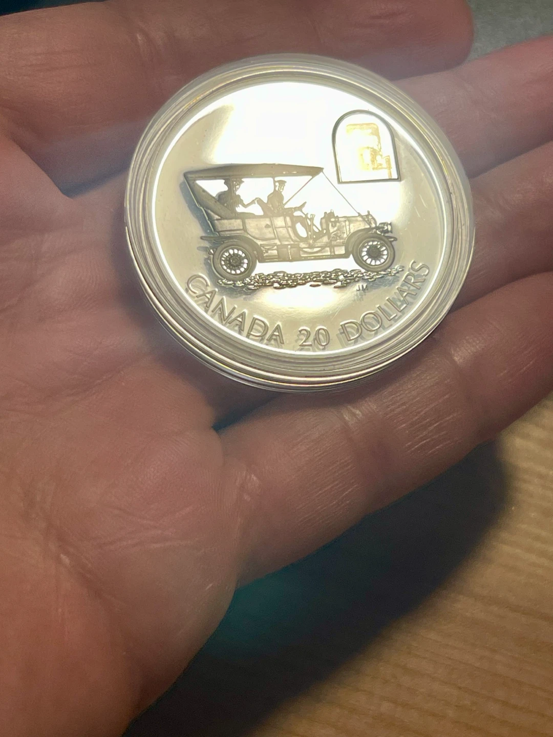2001 Canada 20 Dollar Russell Model L Touring Car Coin - photo 2