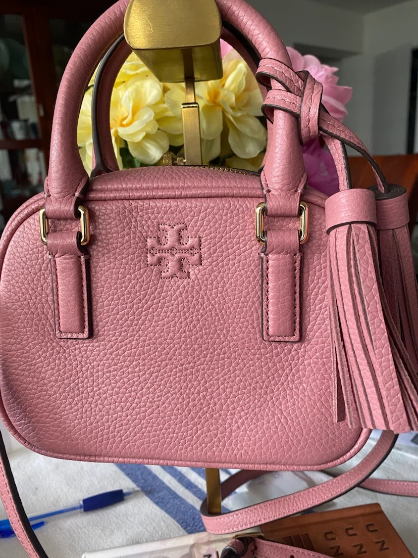 Tory Burch Pink Leather Mini Satchel Bag - photo 2