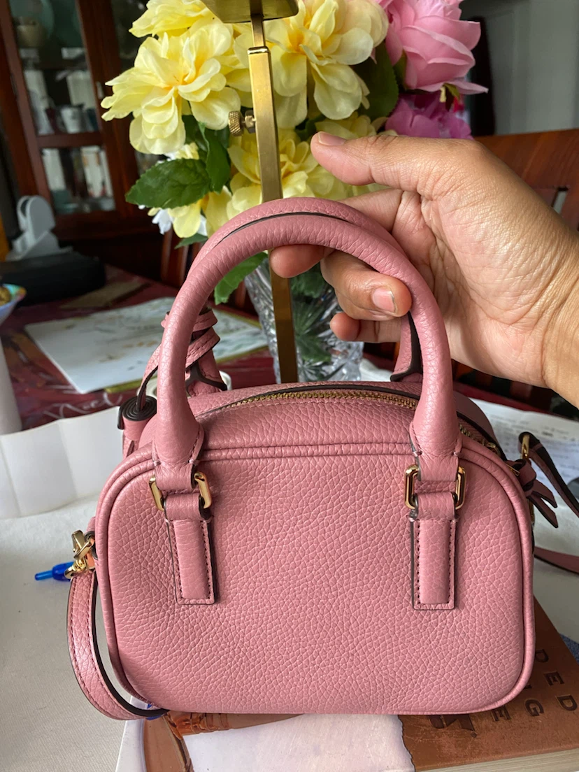 Tory Burch Pink Leather Mini Satchel Bag - photo 4