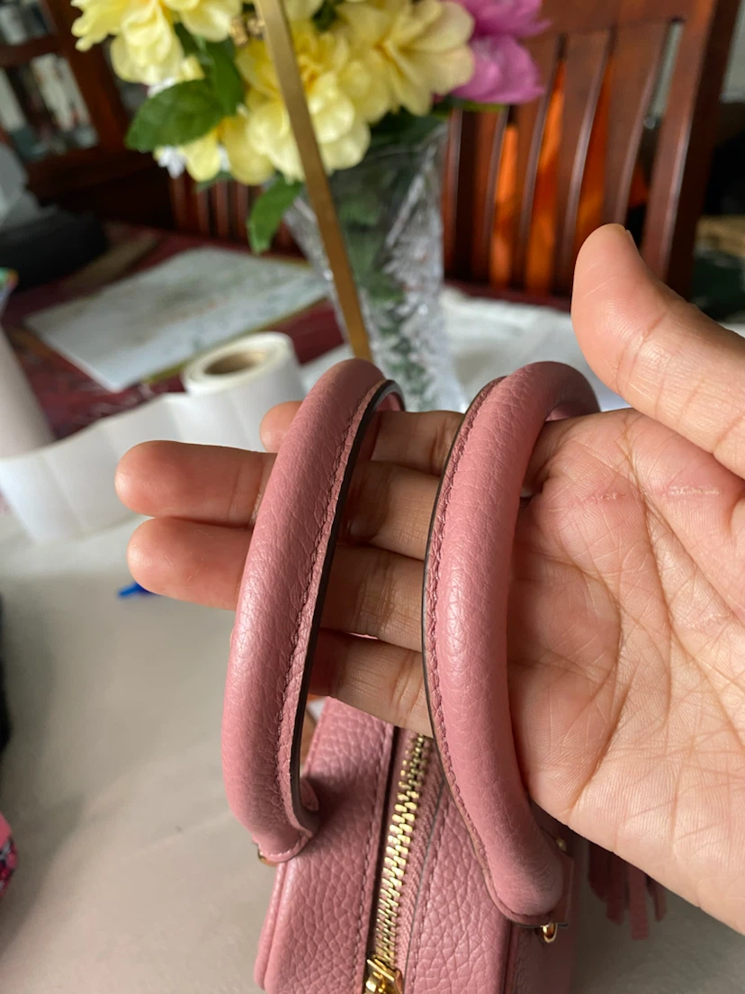 Tory Burch Pink Leather Mini Satchel Bag - photo 5
