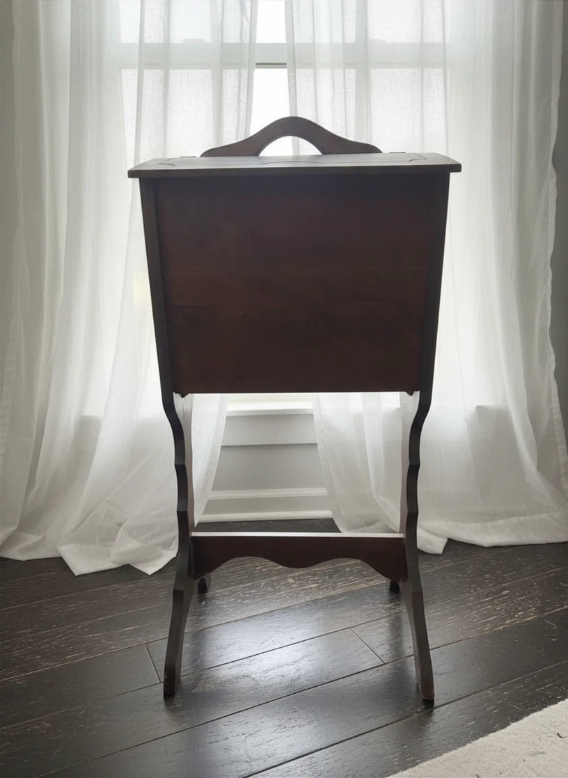 Vintage Wooden Sewing Box