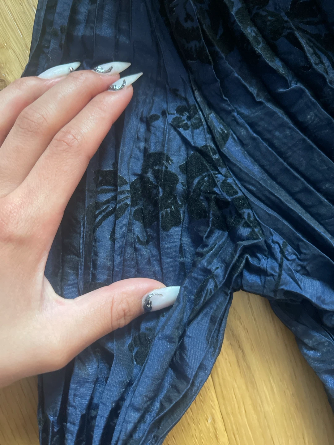 Whimsical Blue Pleated Ruffle Top - photo 3
