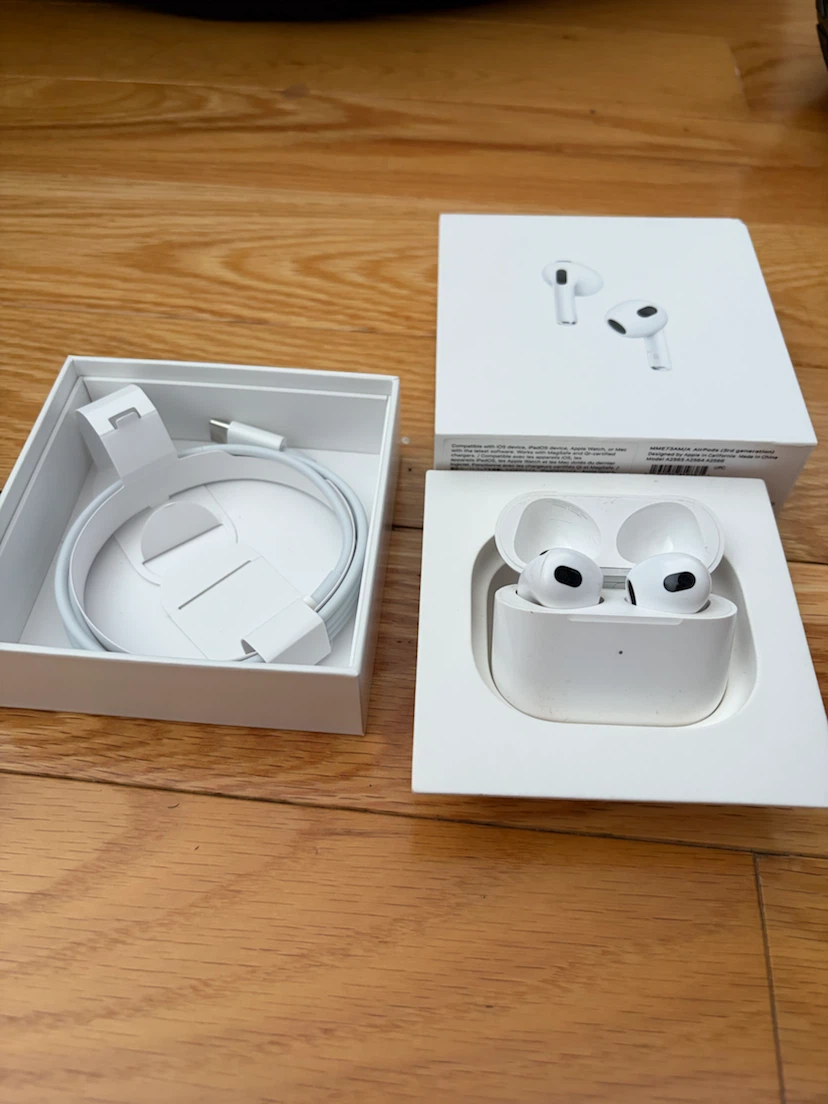 Apple AirPods (3rd Generation) with Charging Case and Cable