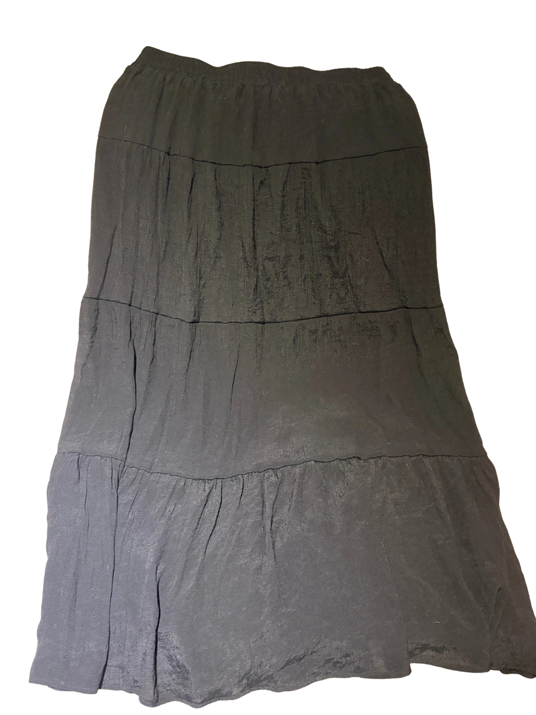 Black Tiered Maxi Skirt - photo 2