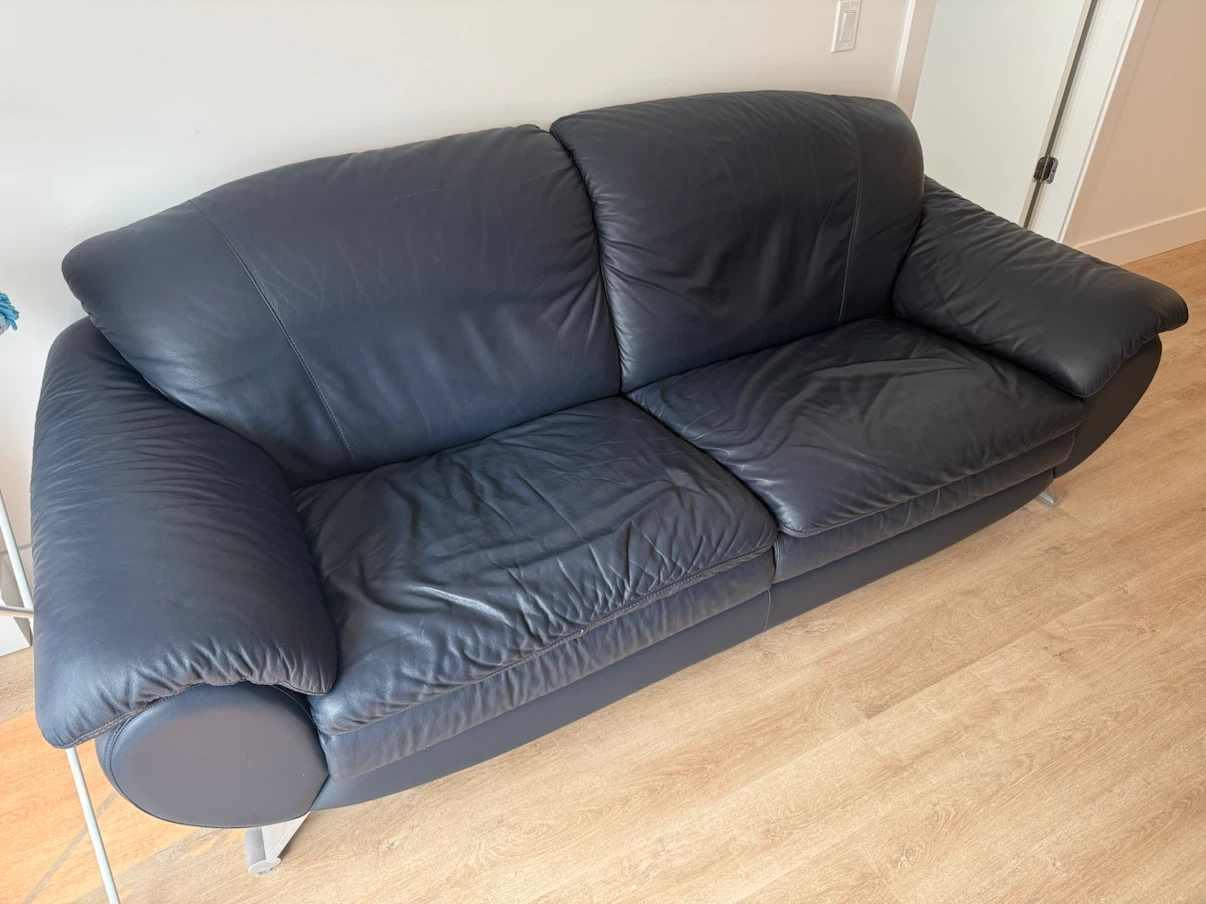Genuine Natuzzi leather sofa (3 seaters) - photo 2