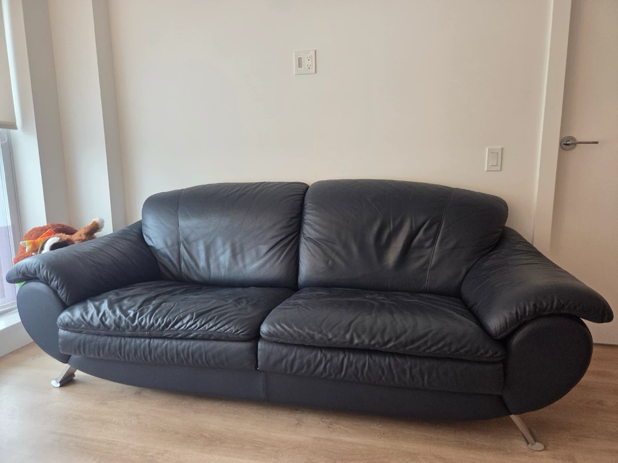 Genuine Natuzzi leather sofa (3 seaters) - photo 4