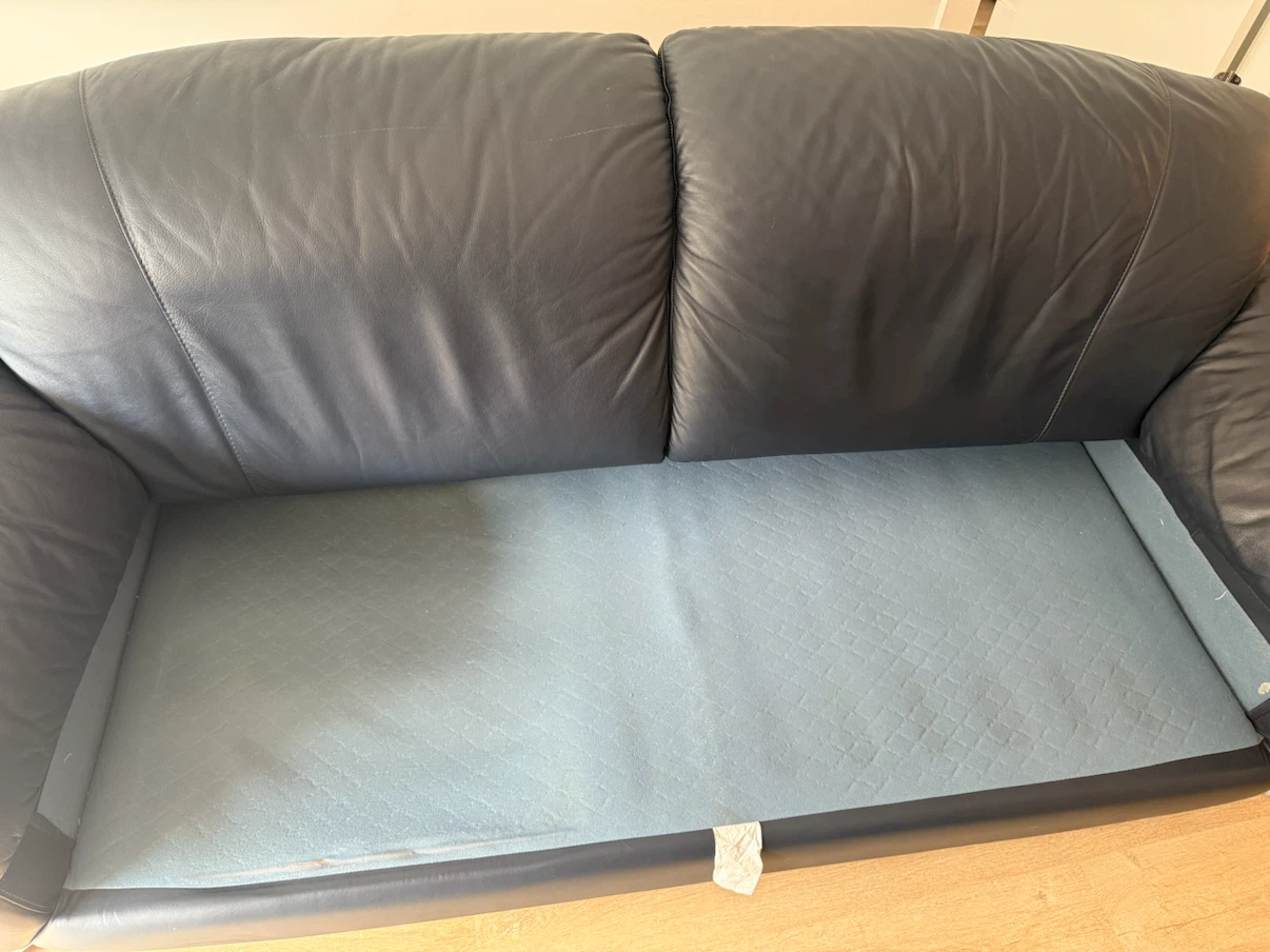Genuine Natuzzi leather sofa (3 seaters) - photo 5