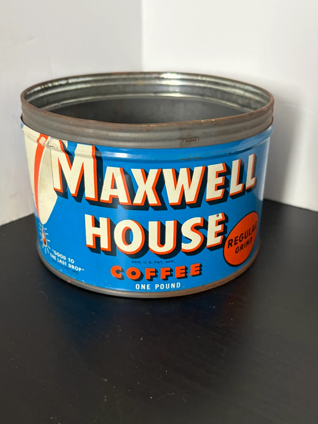 Vintage Maxwell House Coffee Tin - 1 Pound