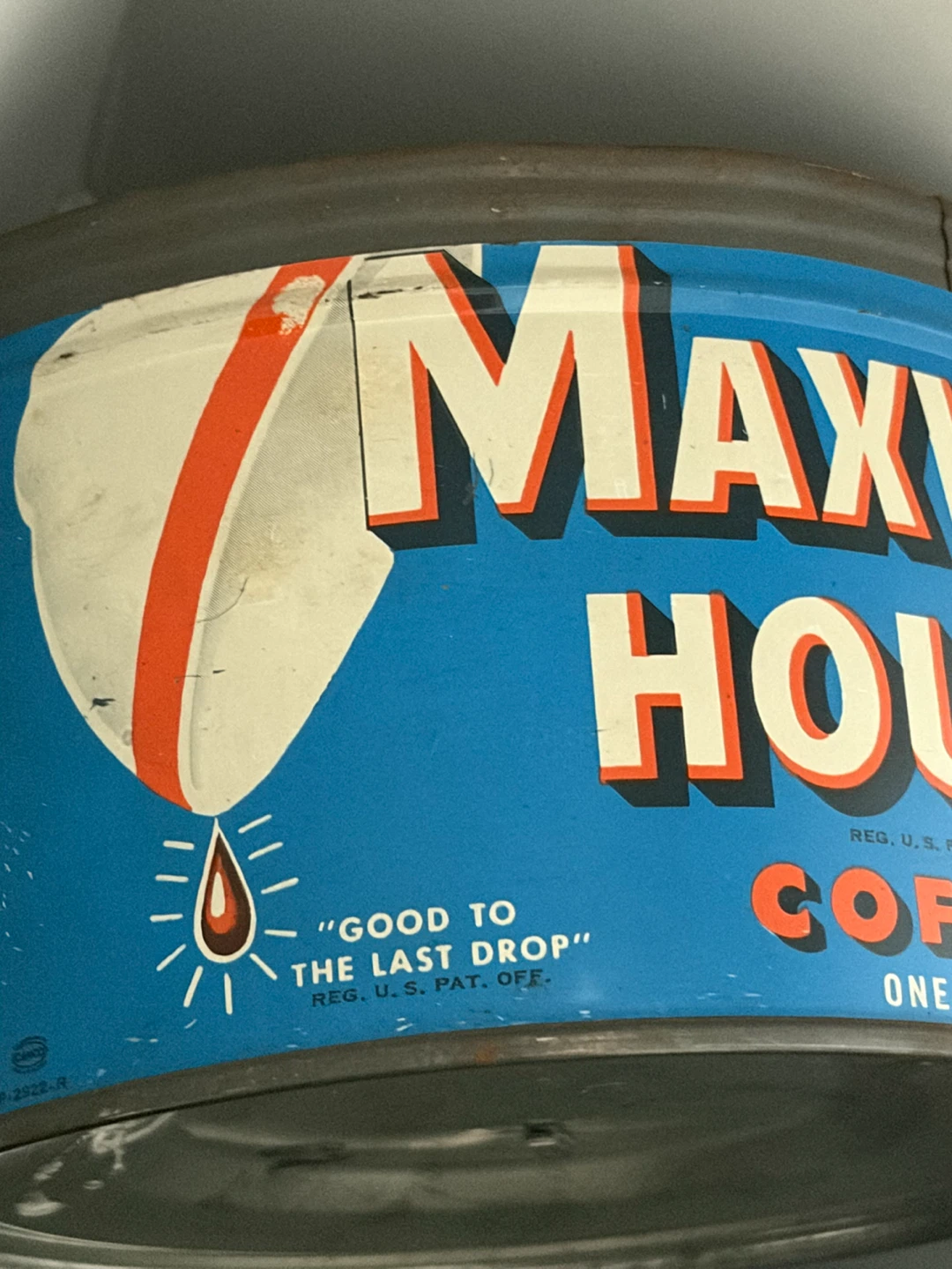 Vintage Maxwell House Coffee Tin - 1 Pound - photo 3