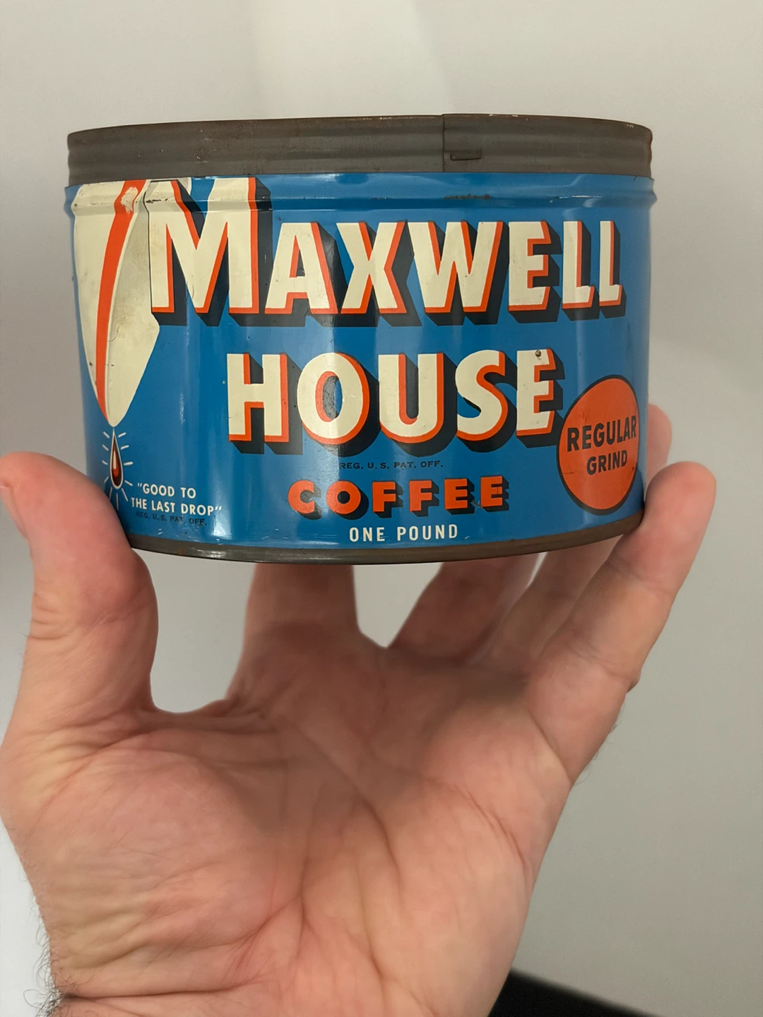 Vintage Maxwell House Coffee Tin - 1 Pound - photo 5