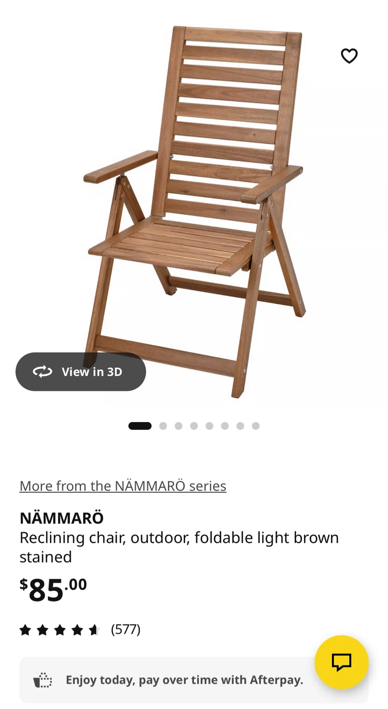 Outdoor Reclining Chair – Foldable