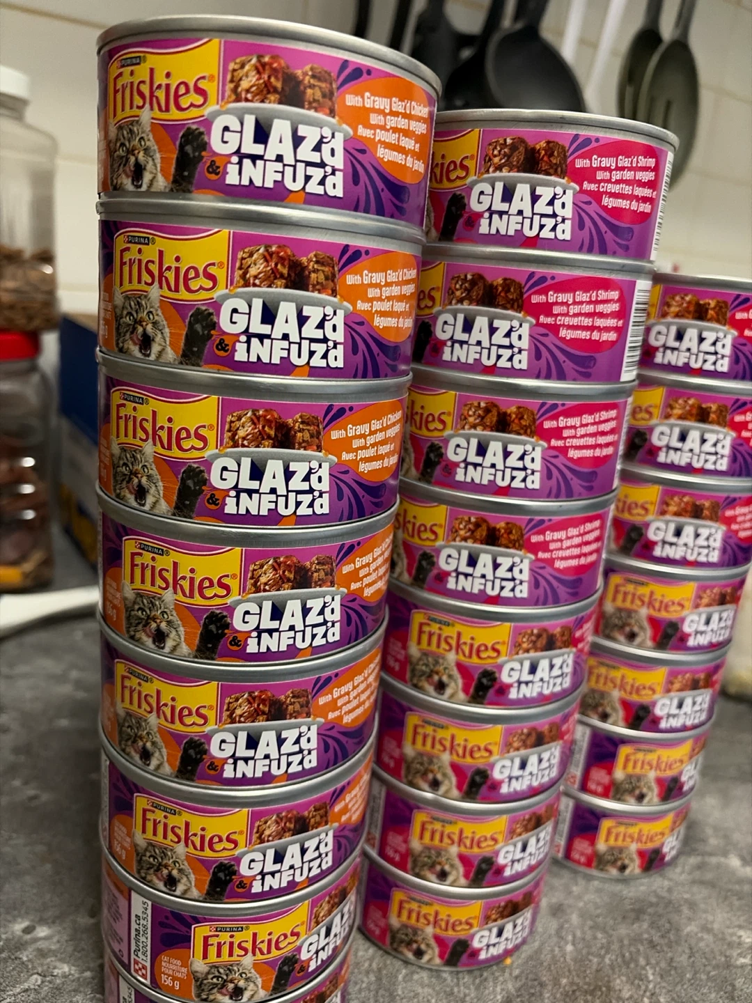 Friskies Glaz'd Infuz'd Cat Food - Crab & Garden Veggies