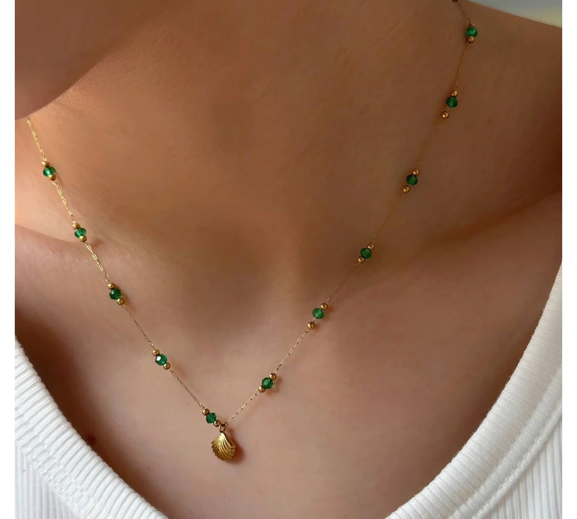 Gold-tone Necklace with Pendant - photo 2