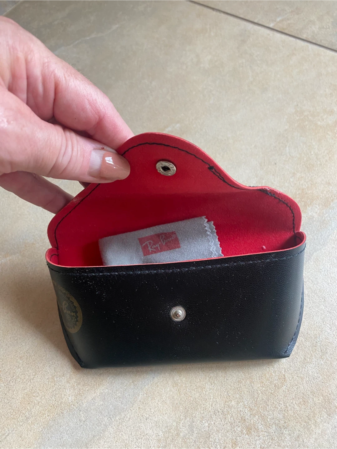 Ray-Ban Sunglasses Case with Cleaning Cloth