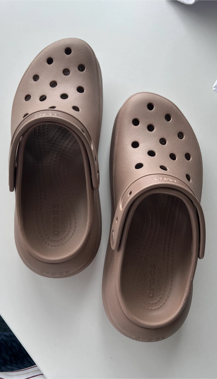 Crocs Crush Plaform Clogs - Taupe W9 - photo 2