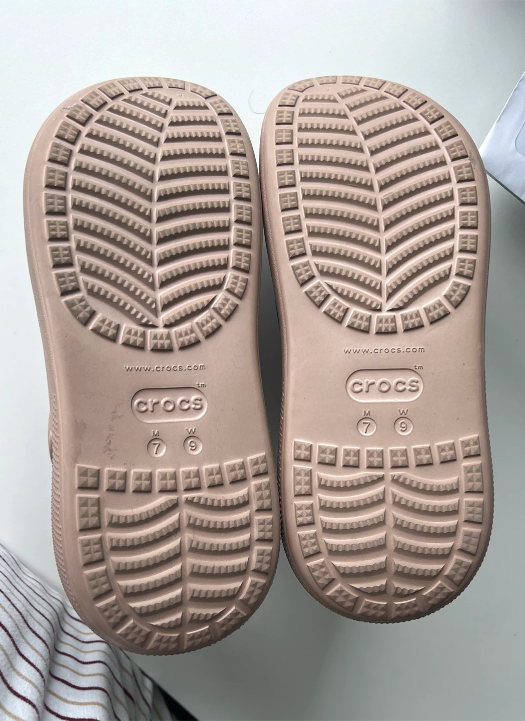 Crocs Crush Plaform Clogs - Taupe W9 - photo 4