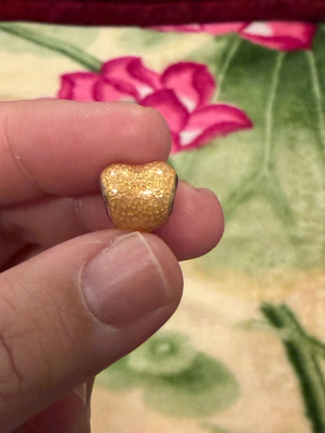 Retired Pandora Heart Charm with Bow - photo 2