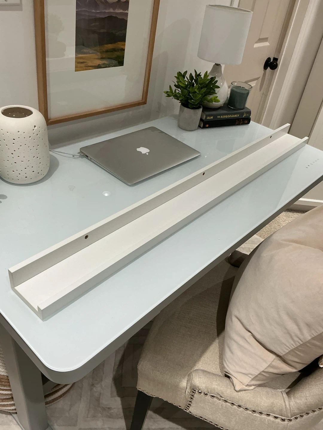 IKEA White Floating Shelf. Picture ledge - photo 2