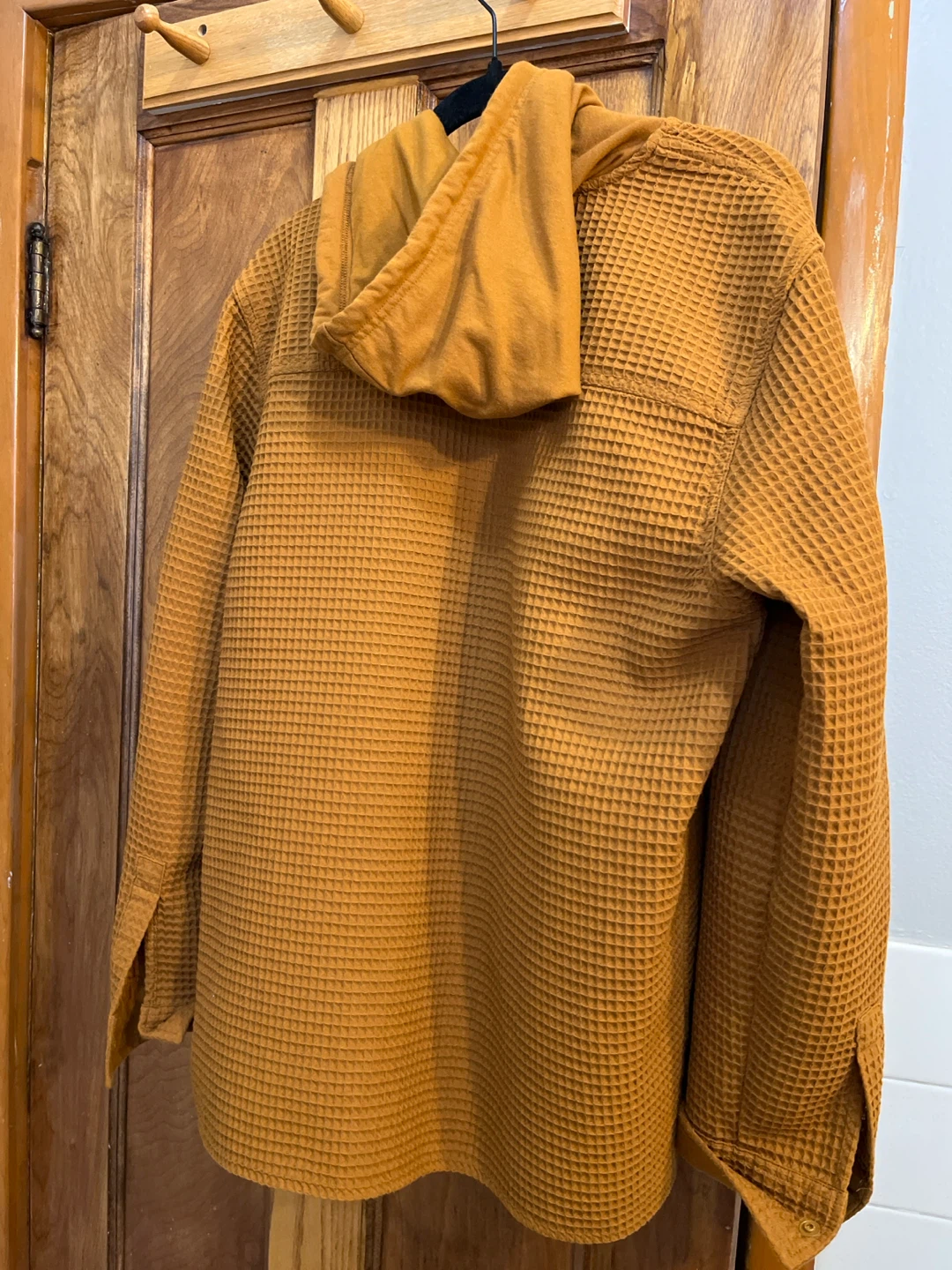 Original Use Waffle Knit Hoodie Shirt Jacket - Size S - photo 3
