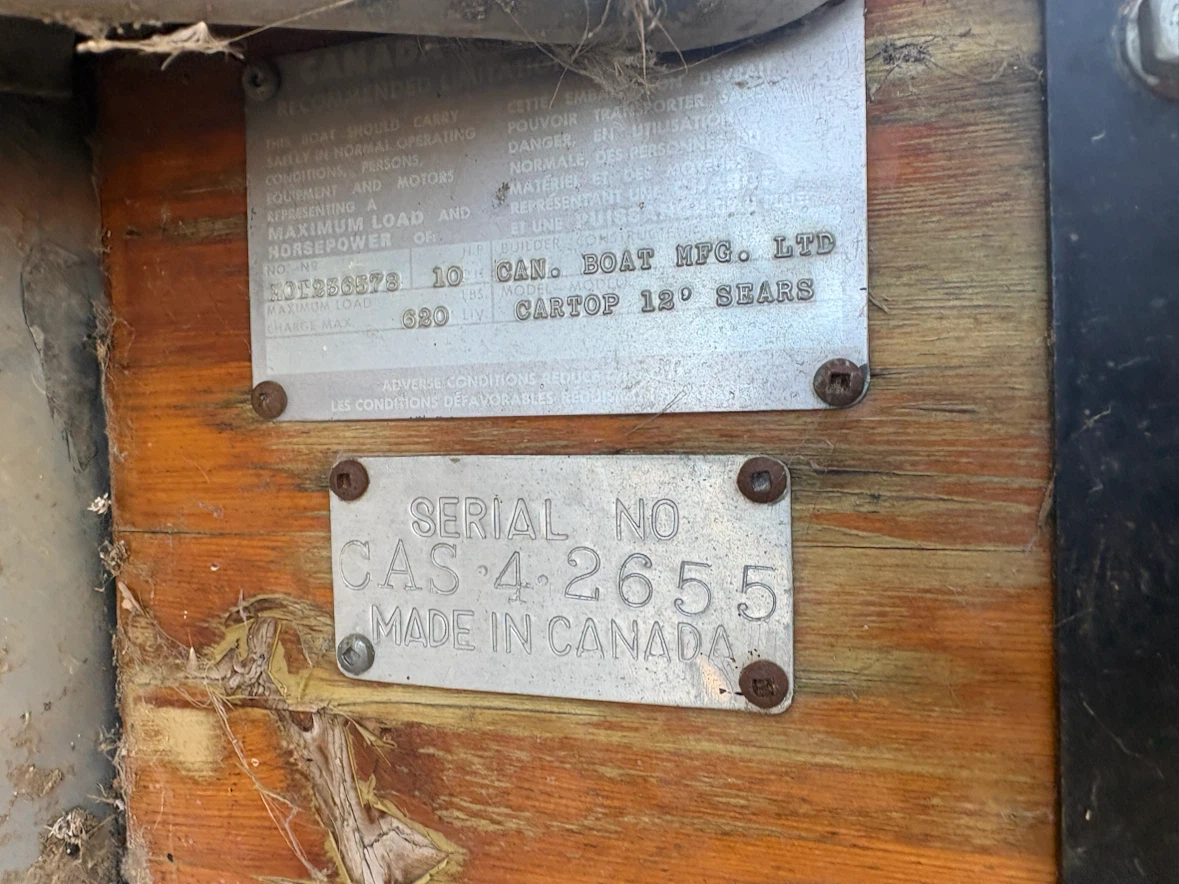 Can. Boat Mfg. Ltd. Cartop 12' Boat
