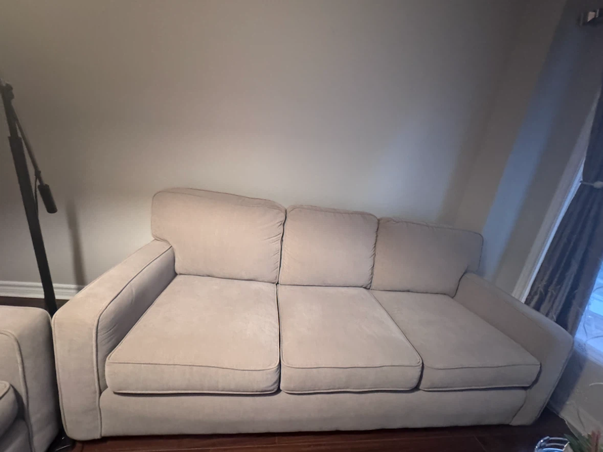Beige Loveseat and Sofa Set - photo 2