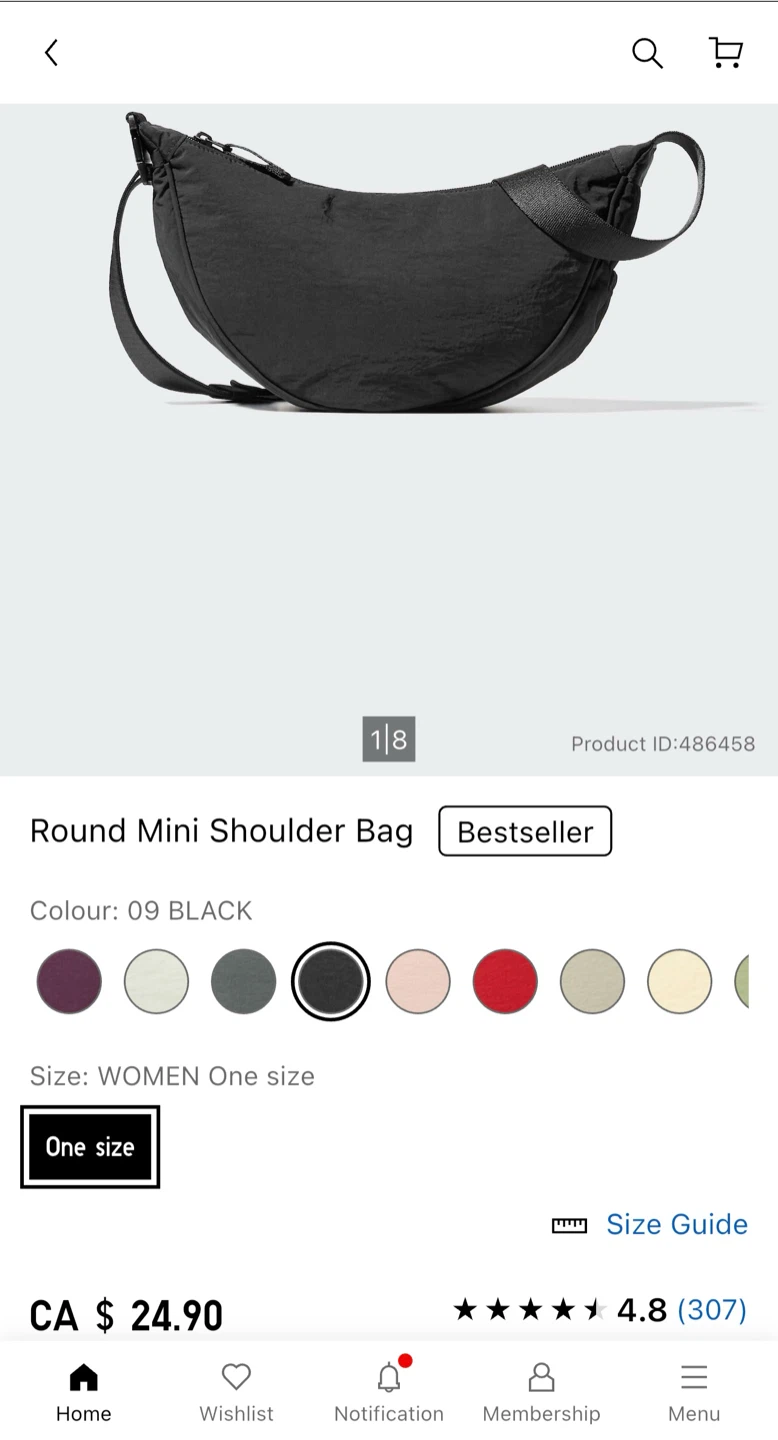 Uniqlo Mini Shoulder Bag - Black