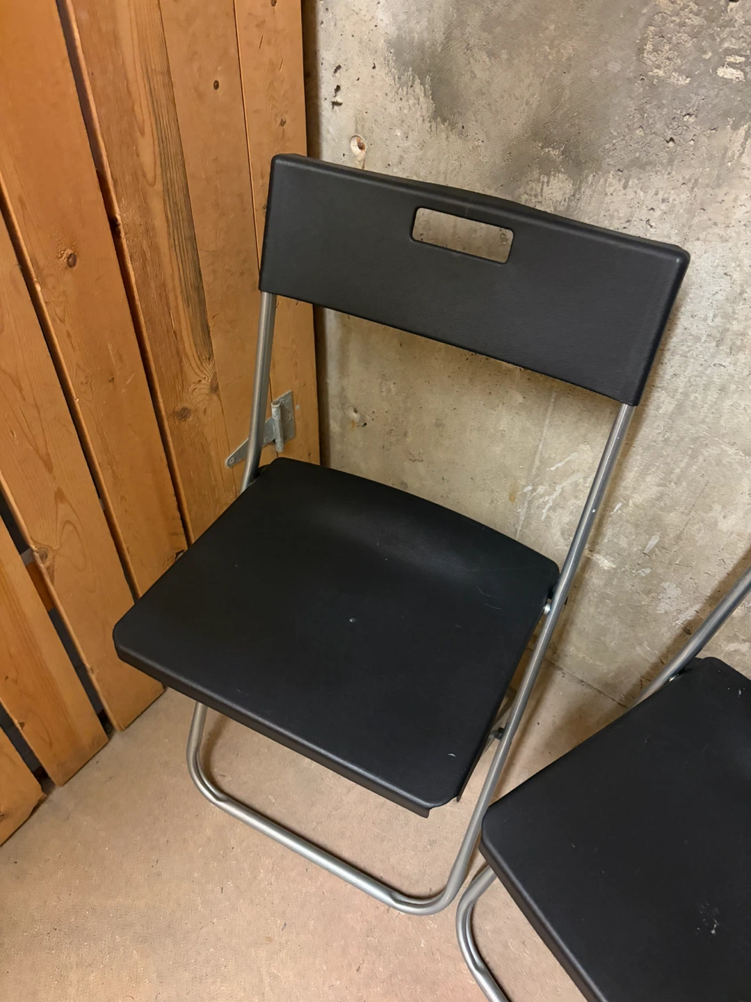 2 Black Folding Chairs - IKEA - photo 4