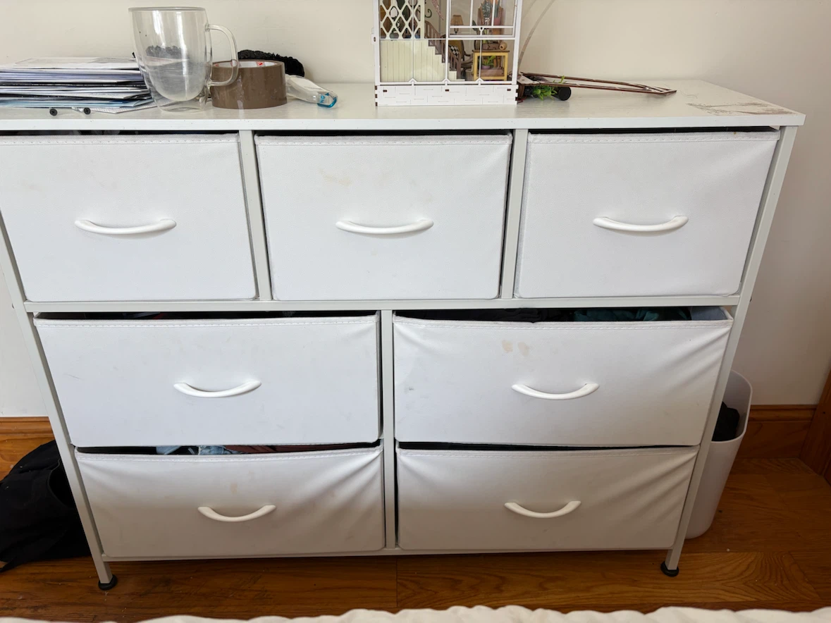 White 7-Drawer Storage Chest