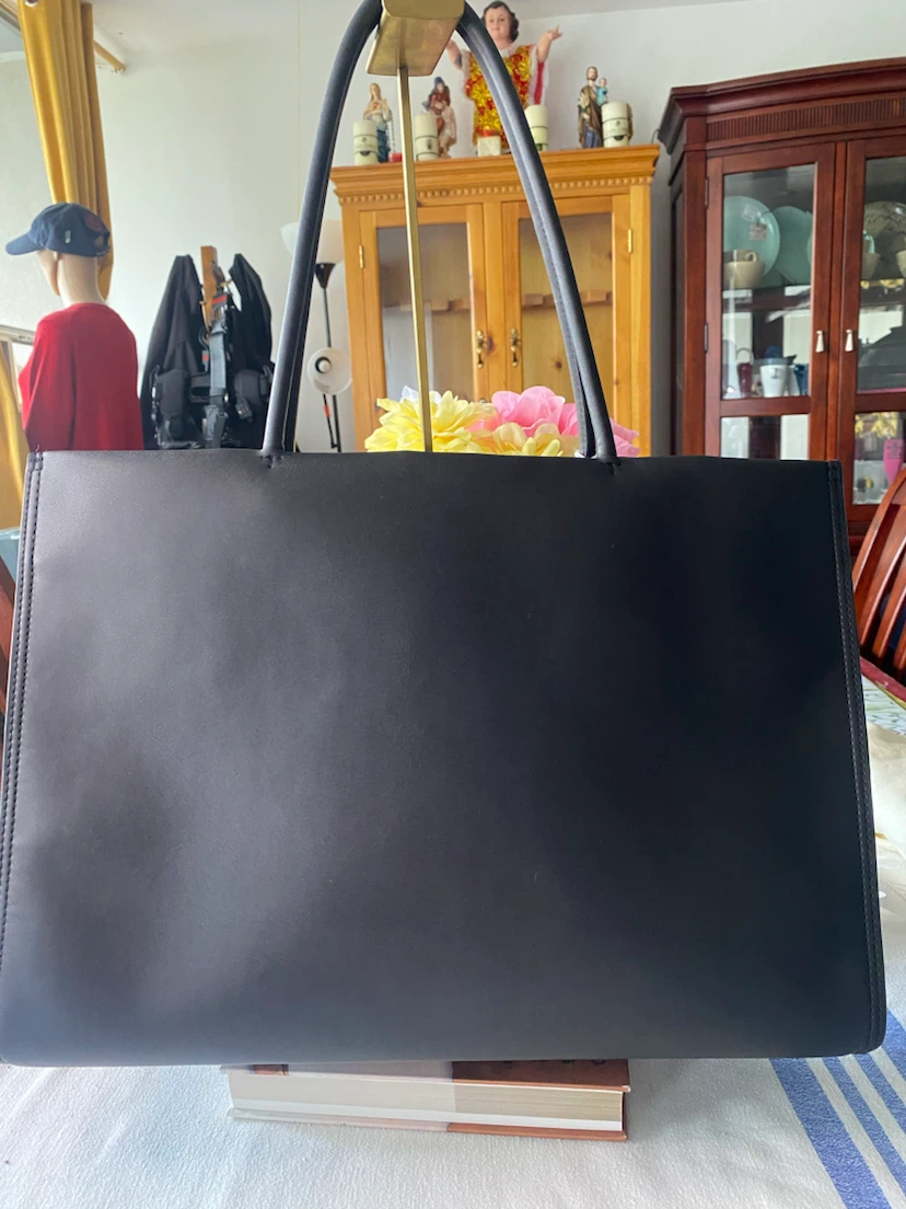 Tory Burch Black Leather Tote Bag - photo 3