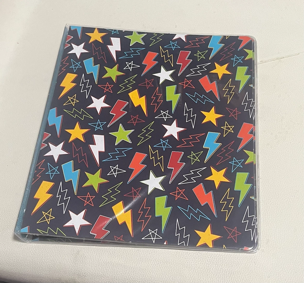 Binder with Stars and Lightning Bolts - photo 2