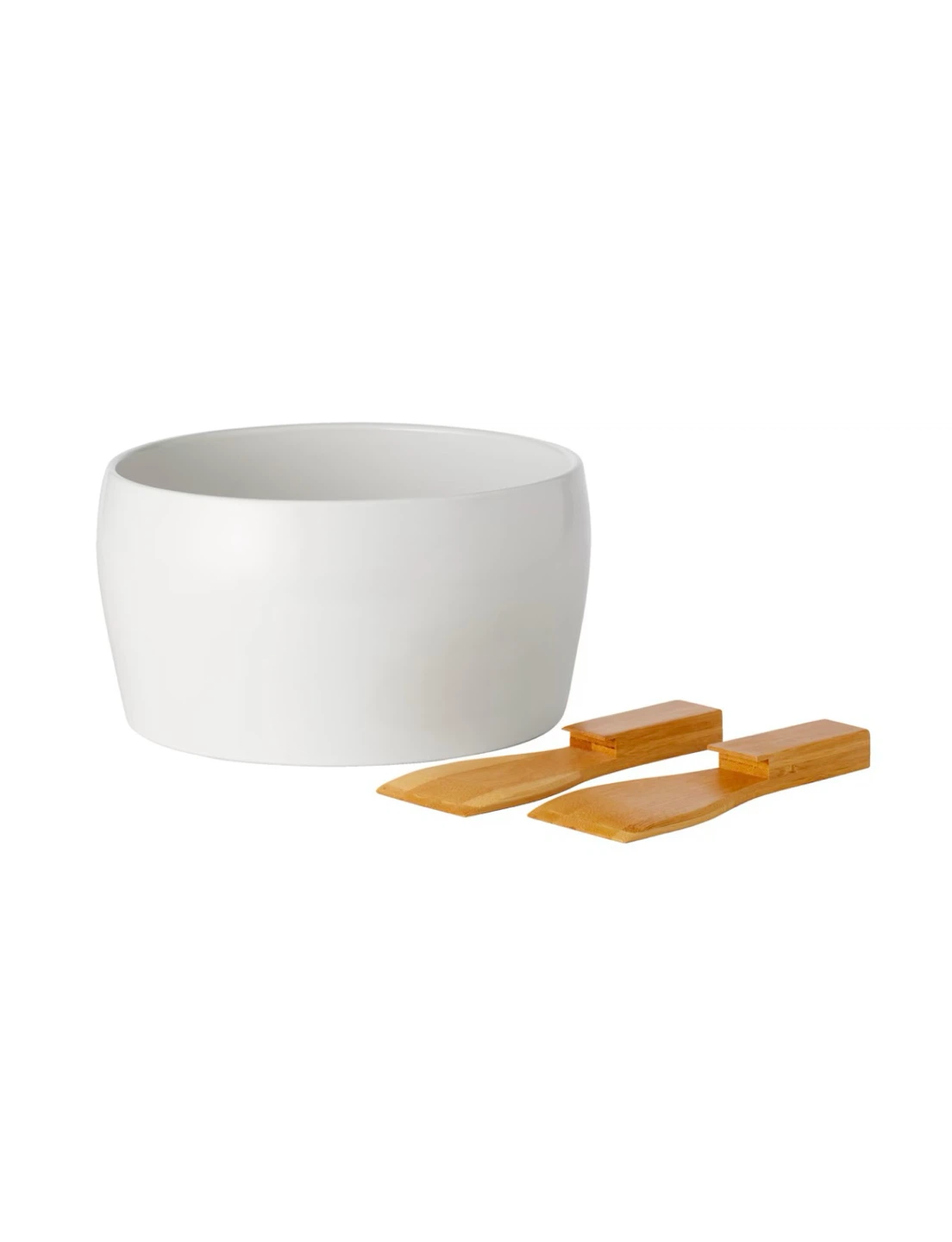 New Reusable Salad Bowl with Bamboo Tongs, 10-in, 3-pk - photo 2
