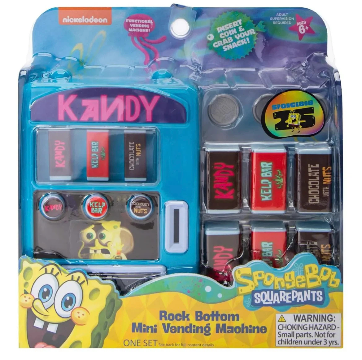 Nickelodeon SpongeBob SquareBottom Mini Vending Machine - photo 5
