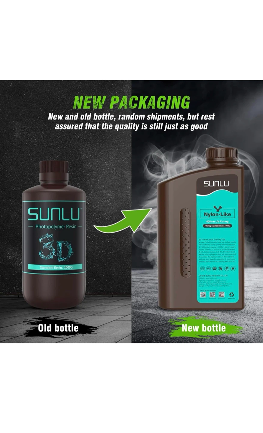 SUNLU Nylon-Like 3D Printer Resin 1kg - photo 4