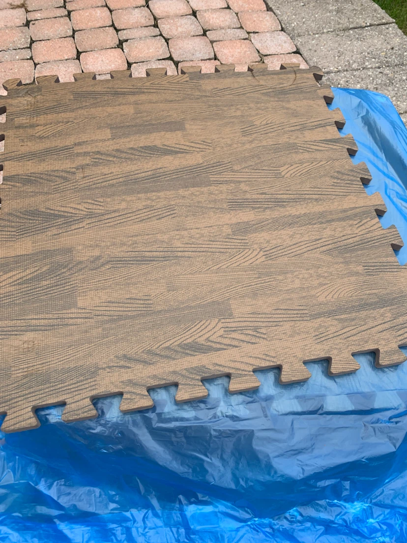 Interlocking Foam Floor Mats - Wood Grain - photo 3