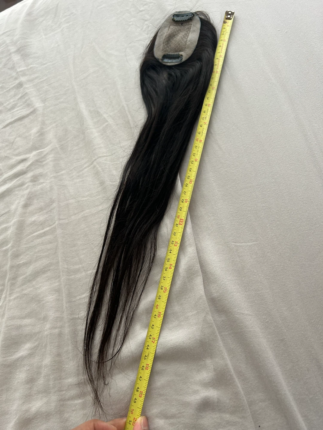 Nish Hair Natural Black Silk Base Hair Topper Extension