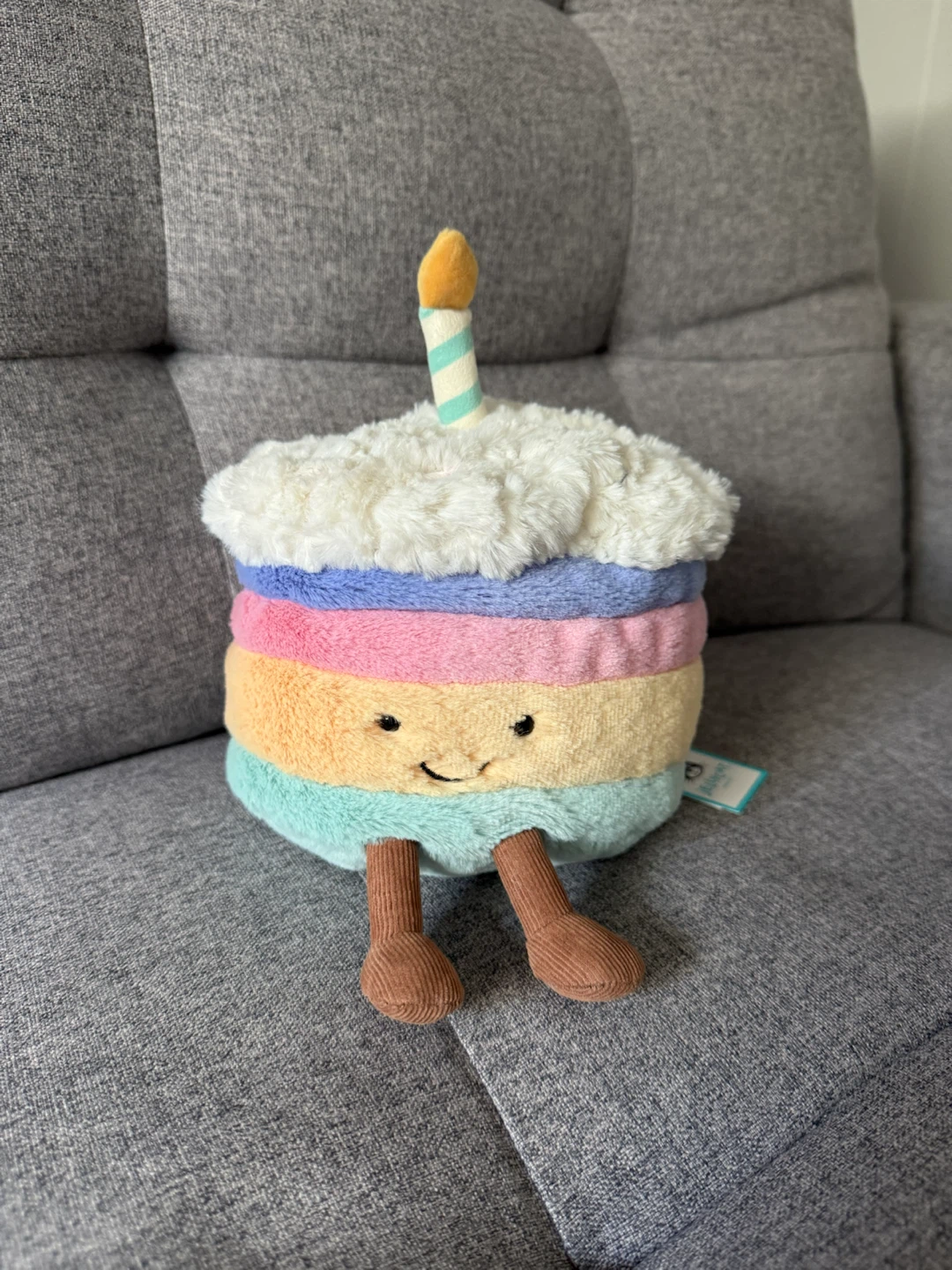 Jellycat Amuseables Rainbow Birthday Cake Plush