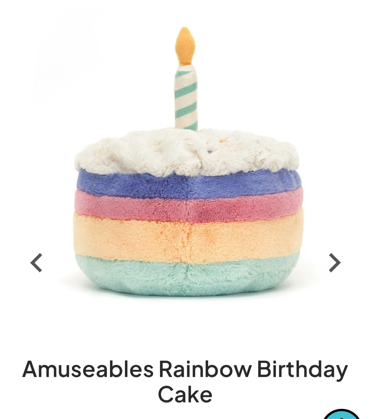 Jellycat Amuseables Rainbow Birthday Cake Plush - photo 4