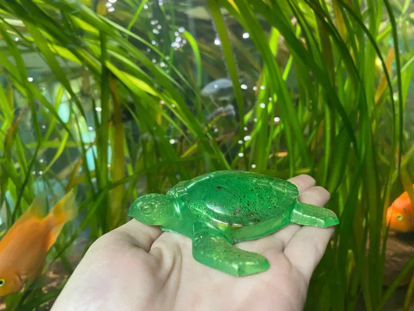Green Turtle Figurine